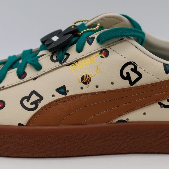 Puma x Tyakasha Clyde Leather Pizza Chef Design Sneakers Mens Size 10.5 NWT - Picture 5 of 16